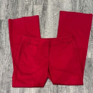 Express Red and Leopard Print Pants